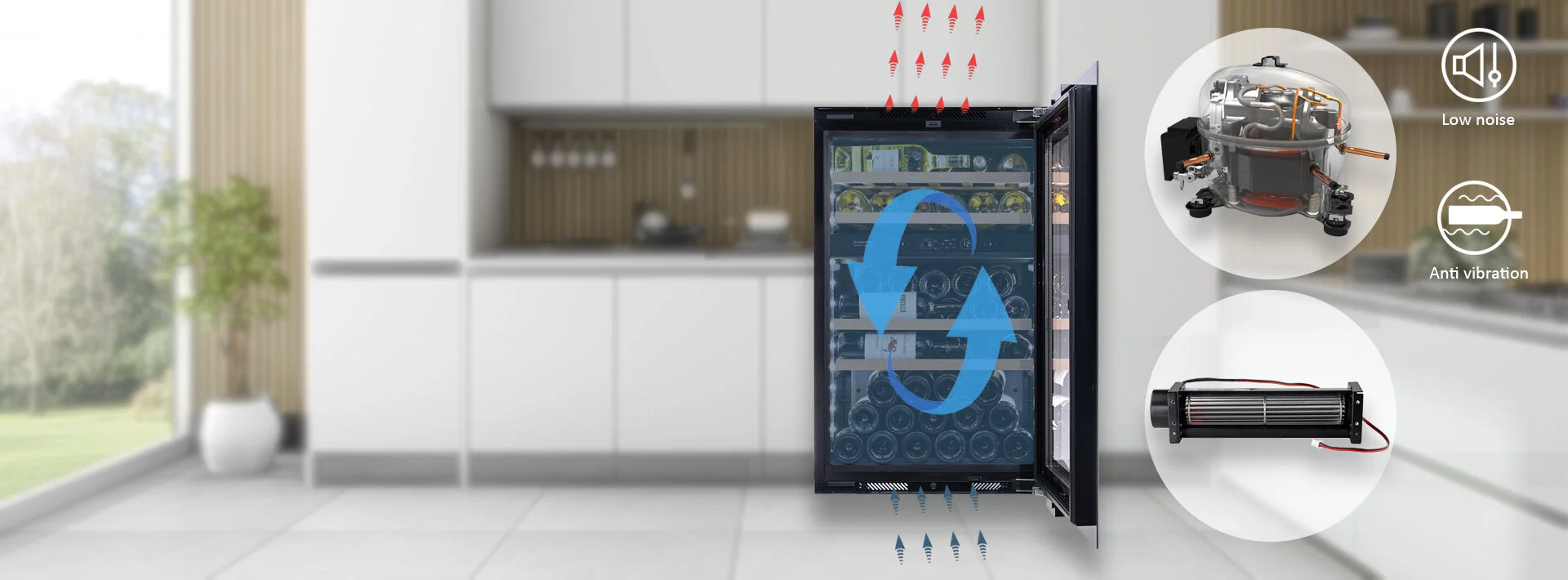 INVERTER KOMPRESSZOR & KERESZTÁRAMÚ VENTILÁTOR